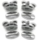 thumbnail image 2 of Set Of 4 New Oval Butterfly Twin Wheel Shower Door Rollers, 2 of 4