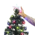 thumbnail image 3 of Árbol Navideño Con Fibra Óptica Y Luces Led Multicolor 1.25m Import Stars Tree-7, 3 of 5
