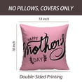 thumbnail image 2 of LALILO Throw Pillow Covers Happy Mother Day Word Lettering Day Cushion Cover 18" x 18", 3516 Pack, 2 of 6