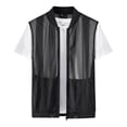 thumbnail image 3 of Men's Tank Top Nylon Spandex Mesh Sun Protection Shirt Quick Dry UPF 50+ Athletic Sleeveless Fishing Outdoor Hiking Gym Workout Casual | Zenithor,Black 5XL, 3 of 9
