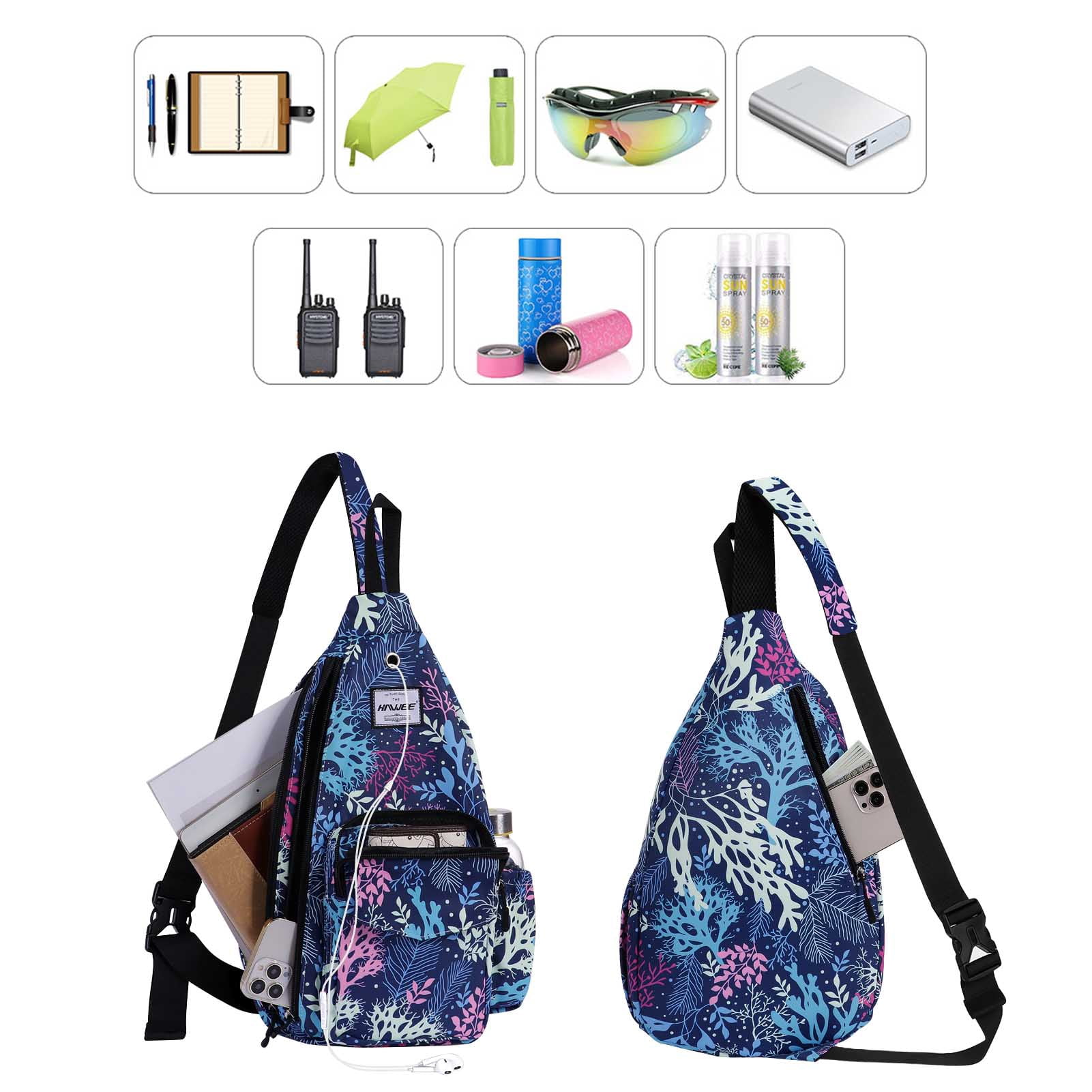 Duryarhall Anti-water Chest Bag Ramage Crossbody Sling Bag For Women