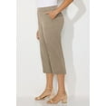 thumbnail image 3 of Catherines Women's Plus Size Stretch Knit Waist Cargo Capri, 3 of 4