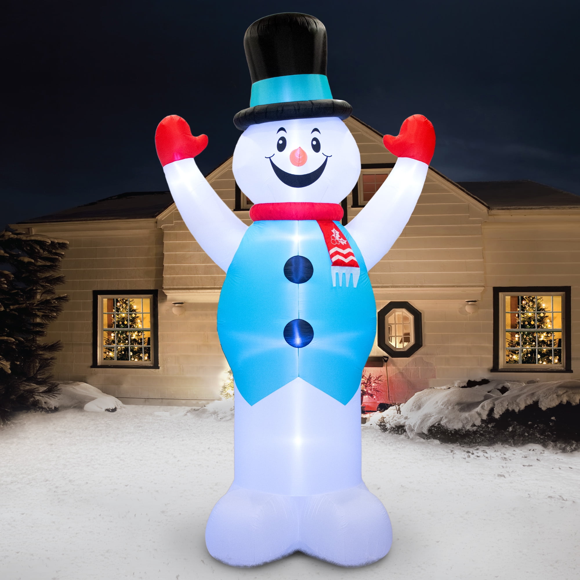 【SNOWMAN】 Occasions Airflowz Inflatable Colossal Snowman, Tall
