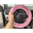 thumbnail image 3 of Fundas para volante de coche de piel sintética, cálidas, esponjosas, peludas, peludas, cubiertas para cambio Ar, cubiertas para freno de mano, 3 unidades por juego (), 3 of 5