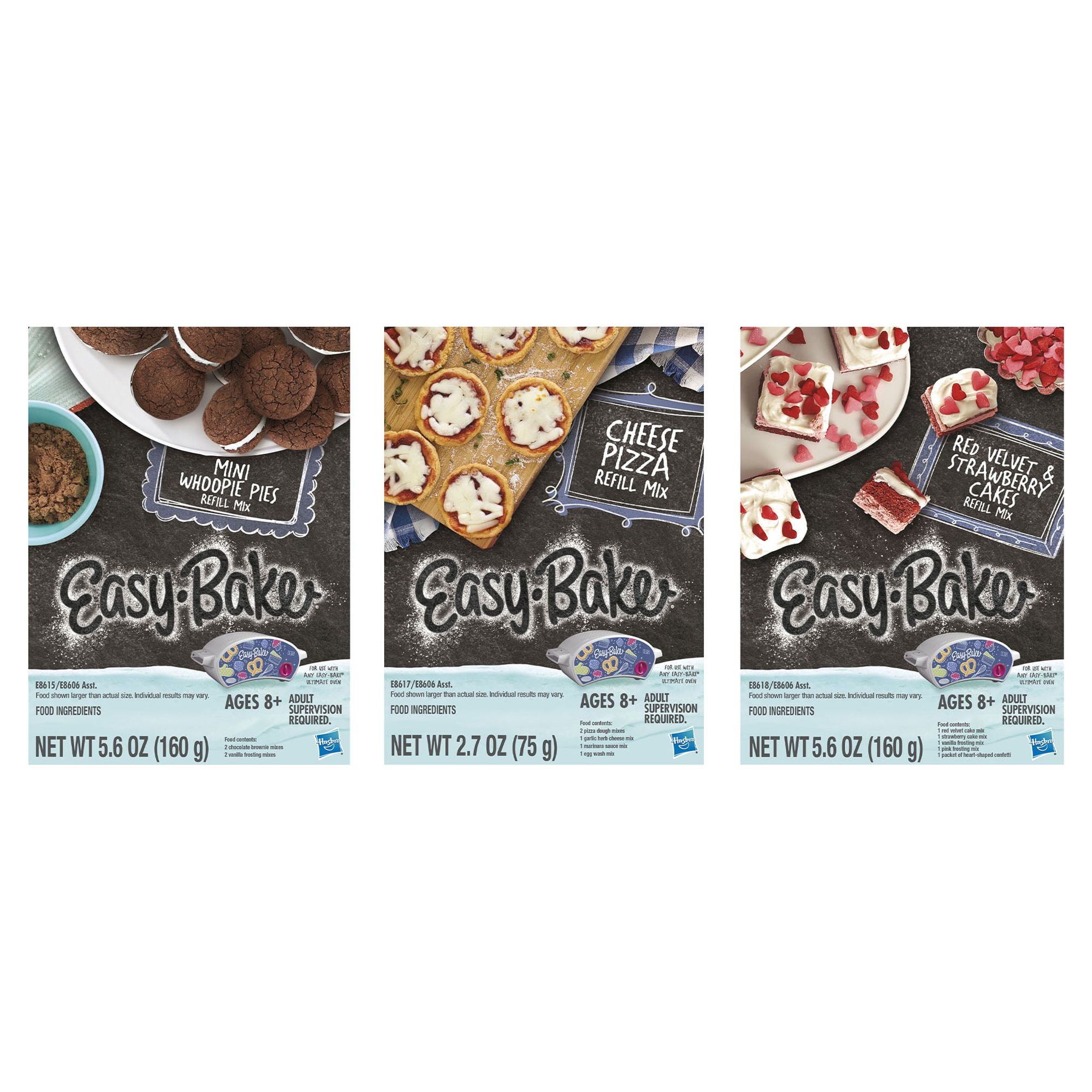 Easy-Bake Oven Refill Mix 3-Pack: Pretzels, Whoopie Pies