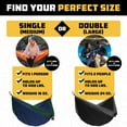 thumbnail image 2 of Hamac de Camping - Hamac Portable Hamac Simple Ou Double Accessoires de Camping pour Extérieur Intérieur avec Sangles d'Arbre, 2 of 7