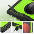 thumbnail image 7 of Dteck Case For Samsung Galaxy Tab S7 FE 2021 12.4-inch SM-T730/T736B,Shockproof Rubber 3-Layer Protection Hybrid Hard Stand Case Cover for Galaxy Tab S7+ T970/T975 with Shoulder Strap,Olivine+Black, 7 of 7