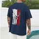 thumbnail image 3 of Tops para hombre, blusas y camisas de cuello redondo y manga corta para hombre, blusas casuales de cuello redondo con estampado de moda para hombre, blusas de cuello redondo y manga corta, camisas par, 3 of 5