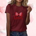 thumbnail image 2 of RXMEKW Chemises à Manches Courtes pour Femmes, T-Shirts Décontractés Imprimés à Col Rond pour Femmes, 2 of 7