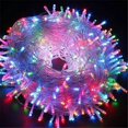 thumbnail image 2 of Guirnalda de luces LED para exteriores, 110 /220 V, 10M, 100LED, luz tipo Hada a prueba de agua, Navidad, boda, fiesta, vacaciones, decoración de jardinería, 2 of 3
