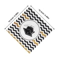 thumbnail image 2 of LIFKOME 100Pcs Graduation Dinner Napkins Disposable Thick Paper with Unique Graduation Cap Pattern, 2 of 6