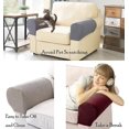 thumbnail image 5 of Armrest Chair Covers, Stretch Armchair Anti-slip Spandex For Furniture Protector, Set Of 2 (black), 5 of 5