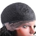 thumbnail image 3 of Peluca delantera de encaje Pelucas sintéticas Cabello negro de larga Fibras de temperatura Postizos completos riza Yuyangstore Pelucas largas para mujeres, 3 of 8