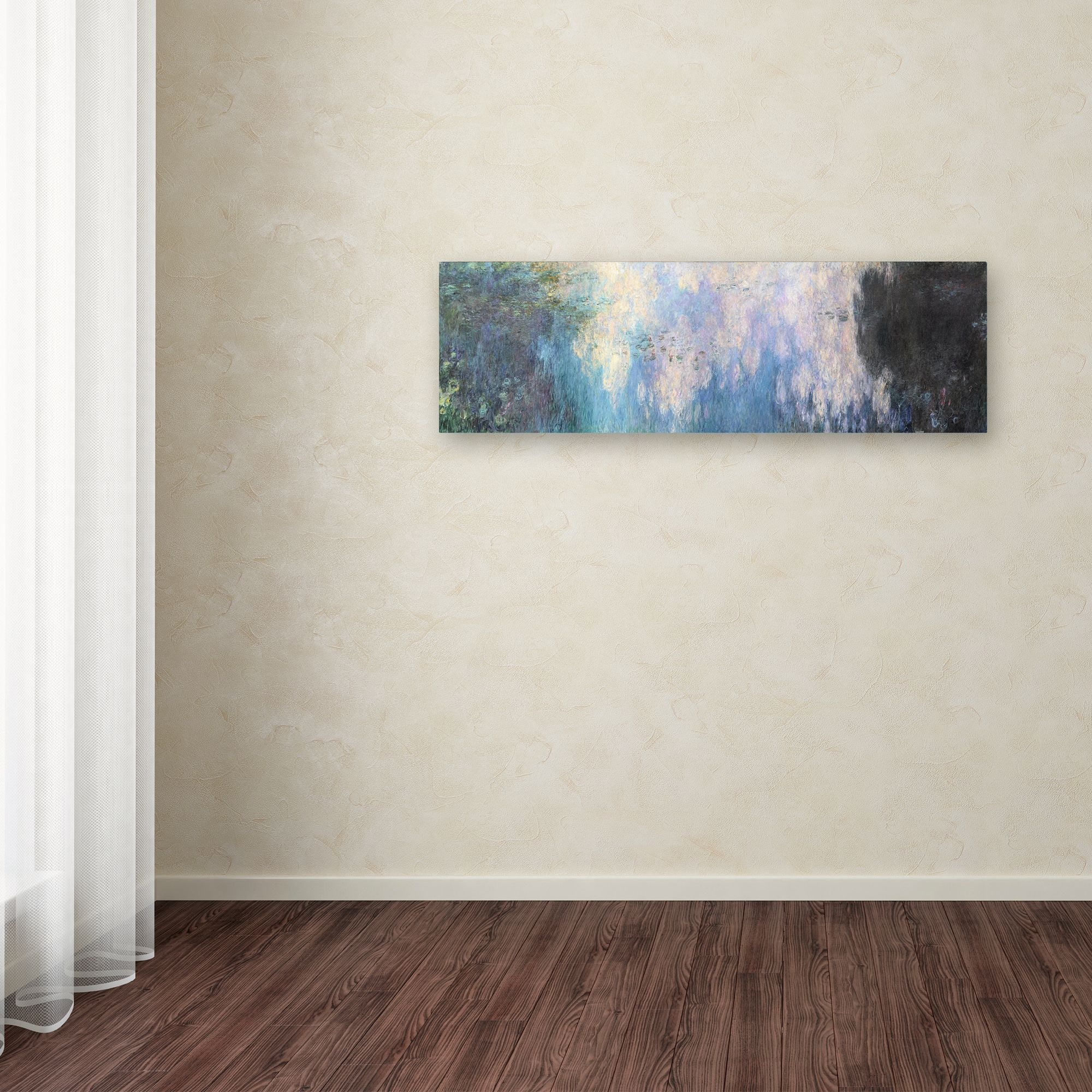 Trademark Fine Art 'The Water Lillies Clouds' Canvas Art by Monet