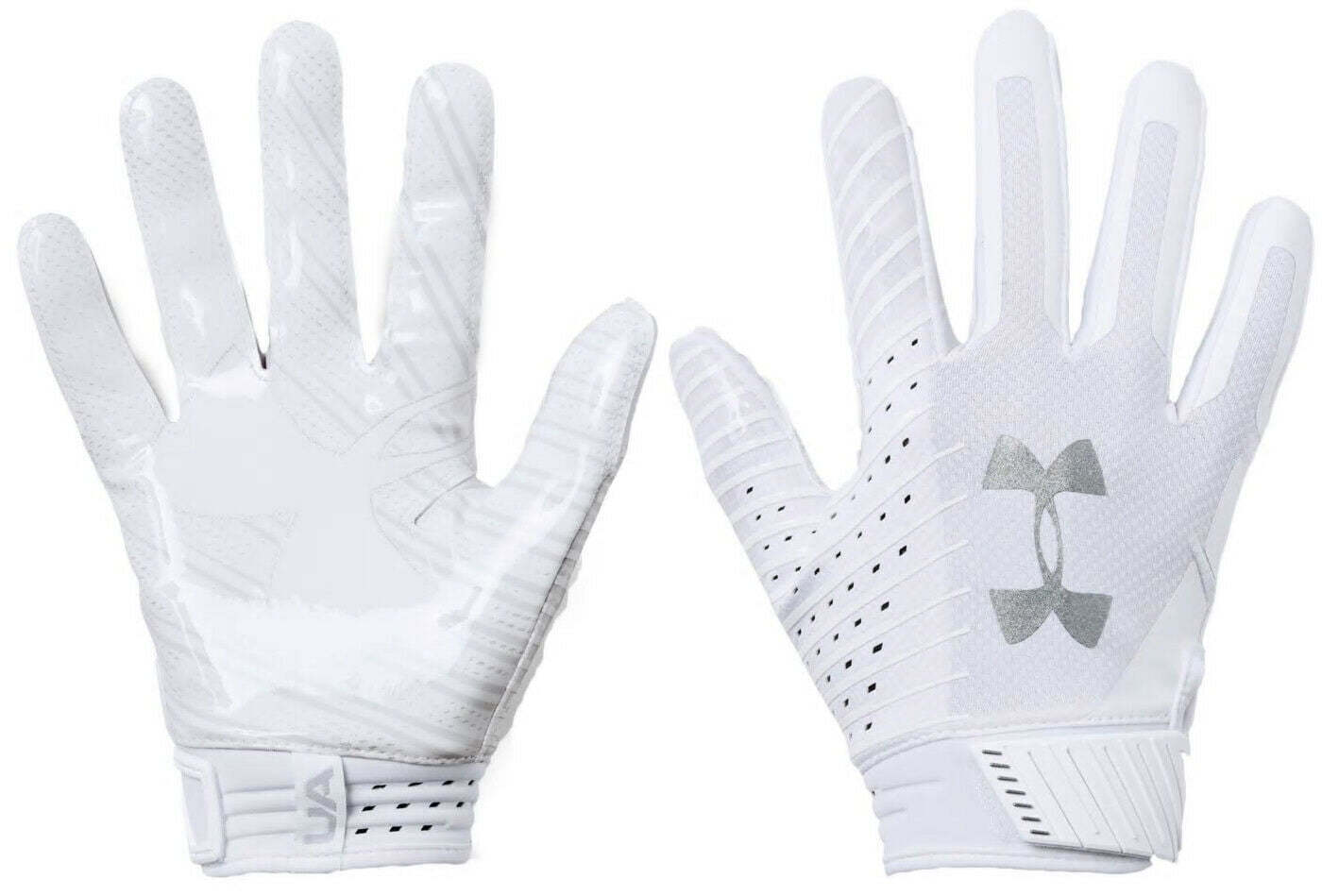 Under Armour UA Spotlight Football Gloves Receiver Black Sz MD Mens 1326218 001 for sale online