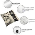 thumbnail image 6 of nygtbtfer &nbsp;Pillow Covers Black Beige London Big Ben Decorative Couch&nbsp;Pillow Cases for Sofa Bed Bedroom Living Room Home Decor 12x12in, 6 of 7