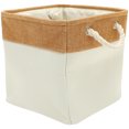 thumbnail image 1 of Cubo de almacenamiento Bin resistente manijas de transporte múltiples canasta de ropa de cubos, 1 of 5