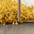 thumbnail image 3 of Uptown Shag Contemporary Shag Thick White and Gold Indoor Area Rug, 6.7' x 9', 3 of 7