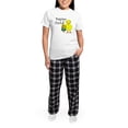 thumbnail image 5 of CafePress - Bagpipe Chick Text Women's Light Pajamas - Women's Short Sleeve Print T-Shirt and Pants Light Cotton Pajama Set, 5 of 7