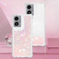 thumbnail image 6 of Case for Motorola Moto G Stylus 5G 2024 Case Glitter Cute Luxury Love Liquid Quicksand Clear Soft TPU Girls Women Stylish Bumper Shockproof Protective Cover for Moto G Stylus 5G 2024 Pink YB, 6 of 13