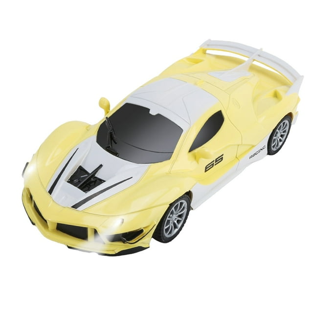 Bwiyojiz Rc Vehicles Toys Rechargeable Remote Control Car High-speed Sports Drifting Racing Small Toy, Gifts for Friend, Yellow