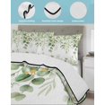 thumbnail image 4 of Quilts Queen Size, Sage Green Eucalyptus Soft Comforter Bedding Set for Bed, Spring Summer Farmhouse Leaves Lightweight Quilted Bedspread with Pillow Cover(2 Pieces) for All Season, 90x96 Inch, 4 of 6