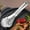 Silver_Base#6883, variant on Stainless Steel Barbecue Clip, Heavy Duty Kitchen Grill Tongs with Non-Slip Wavy Design, Durable & Easy to Clean, for Cooking, Grilling, Outdoor BBQ, Silver, 28cm