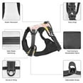 thumbnail image 6 of Haiem Rabbit And Chick Pattern No-Pull Dog Harness Reflective Front Clip Vest with Handle,Step-in Air Dog Harness,Adjustable 2 Metal Rings 4 Buckles-Small, 6 of 6