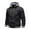 Black, variant on Lilgiuy Men Casual Patchwork Novelty Long Sleeve Single-breasted Outwear Sweater Jacket for Cold Weather