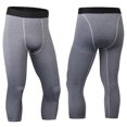 thumbnail image 2 of Aayomet Mens Simple Exercise Running Stretch Basketball Base Training Compression Pants Fitness Pants (L,Grey), 2 of 4