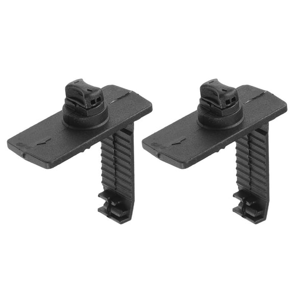 Unique Bargains Car Holder Retainer Compatible for Honda for Acura, Durable Anti-Slip Plastic Black L Type Floor Mat Fixing Clips 2Pcs