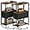 Brown and Black, variant on Small Narrow End Table with Charging Station, Set of 2, Side Table with Outlets, Nightstand with Cloth Drawer, Couch Table, for Living Room, Bedroom, Bedside, White