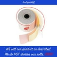 thumbnail image 4 of 3"" x 65' 3 PLY WHITE/CANARY/PINK CASH REGISTER PRINTER POS PAPER ROLL 50 ROLLS/CASE, 4 of 4