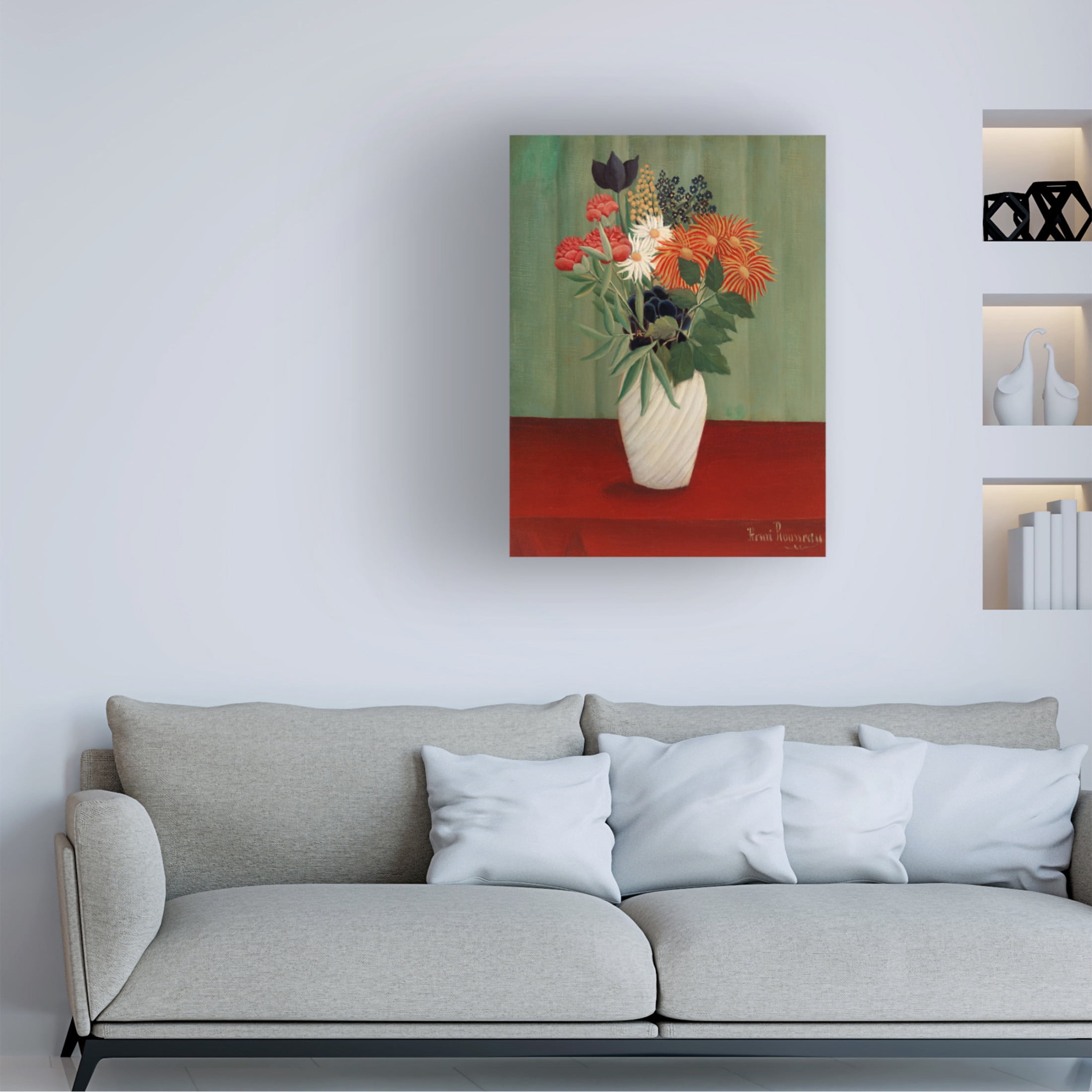 Trademark Fine Art Pictufy Bouquet De Fleurs Canvas Wall Art