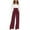 Wine Red, variant on XFLWAM Wide Leg Pants for Women High Waist Dressy Bow Tie Pant Work Business Casual Trousers with Pockets Beige S