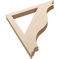 thumbnail image 6 of Ekena Millwork 3 1/2"W x 40"D x 44"H Funston Traditional Rough Cedar Woodgrain TimberThane Bracket, Primed Tan, 6 of 6