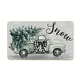 thumbnail image 6 of Sm:)e Truck Xmas Tree Winter Doormat, Christmas Home Decor Low-Profile Switch Rug Door Mat Floor Mat for Indoor Outdoor 17x29 Inch, 6 of 6