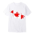 thumbnail image 5 of T-shirt Garçon Fierté du Canada Drapeau Canadien Col Rond Manches Courtes Blouse Enfants Fête du Canada Chandails Graphiques Filles Fierté du Canada Haut Graphique Décontracté, 5 of 5