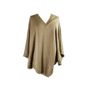Michael Michael Kors Gold Metallic V-Neck Poncho M