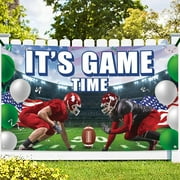 Large Football Backdrop for Party - 72x44 Inch | Football Banner, Football Party Decorations | Football Party Banner, Football Party Favors | Football Party Backdrop, Football Party Supplies