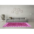 thumbnail image 3 of Ahgly Company Indoor Square Abstract Purple Modern Area Rugs, 4' Square, 3 of 4