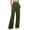 Army Green-pants for women, variant on Womens Wide Leg Pants Elastic Waist Slacks Straight Leg Pull-on Chinos Pants with Pockets