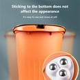 thumbnail image 6 of White Adhesive Universal Casters 4 Pack 360 Degree Rotating Furniture Wheels With 3 Ball Bearings No Drill Silent Caster For Home Office White, 6 of 8