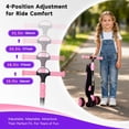thumbnail image 3 of MammyGOL foldable Girls Kick scooter LED flashing wheels Or Boys Scooter available DIY Sticks for children Youth aged 4-12 with a T-bar handle, 3 of 7
