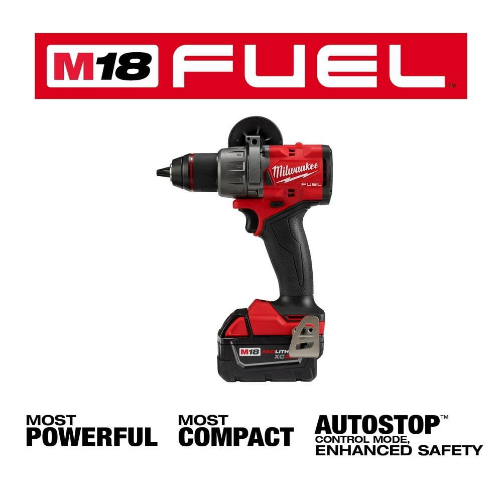 Milwaukee M18 FUEL 18 V 1/2 in. Brushless Cordless Drill/Driver Kit (Battery & Charger)