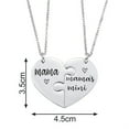thumbnail image 5 of Jiaroswwei 1 Pair Pendant Necklace Charming All Match Long Lasting Mother Daughter Love Puzzle Necklace for Women, 5 of 8
