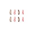 thumbnail image 1 of WREESH 24 Pieces Of Flame Wave Color Matching Wear Manicure Fake Nails, 1 of 3