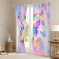 thumbnail image 3 of Castle Fairy Gradient Butterflies Black Out Curtains for Kids Children,Kawaii Ombre Rainbow Curtains Pack of 2 (42x63 Each),Dreamy Princess Bedroom Curtains,Lightweight Room Decor, 3 of 6