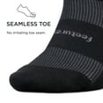 thumbnail image 4 of Feetures High Performance Max Cushion Ankle Sock - No Show Socks for Women & Men with Heel Tab - Black, L - (3 Pair), 4 of 5