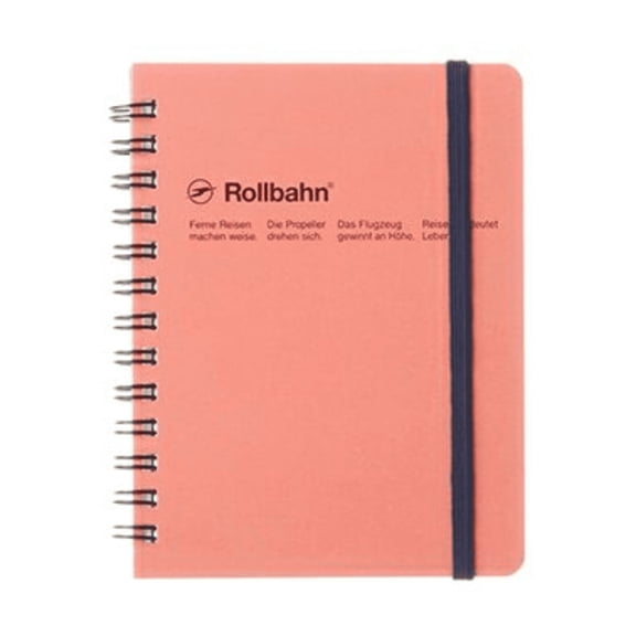 Delfonics Rollbahn Spiral Classic Notebook: 4-1/2 in. x 5-1/2 in. (Blush Pink) pocket memo